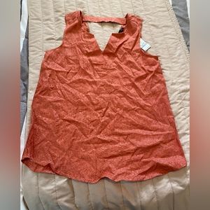 Harve Benard Pure linen sleeveless blouse women's size small NWT